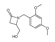 1-(2,4-dimethoxy-benzyl)-4-(hydroxymethyl)-2-azetidinone结构式