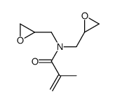 2-methyl-N,N-bis(oxiran-2-ylmethyl)prop-2-enamide Structure