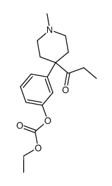 1-[4-(3-ethoxycarbonyloxy-phenyl)-1-methyl-[4]piperidyl]-propan-1-one Structure