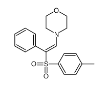 4-[2-(4-methylphenyl)sulfonyl-2-phenylethenyl]morpholine Structure