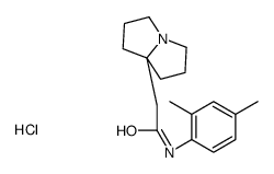 N-(2,4-dimethylphenyl)-2-(1,2,3,5,6,7-hexahydropyrrolizin-8-yl)acetamide,hydrochloride Structure