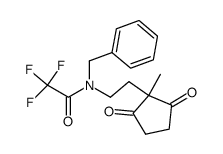 N-benzyl-2,2,2-trifluoro-N-(2-(1-methyl-2,5-dioxocyclopentyl)ethyl)acetamide Structure