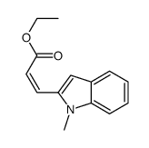 ethyl 3-(1-methylindol-2-yl)prop-2-enoate结构式