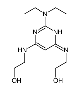 2-[[2-(diethylamino)-6-(2-hydroxyethylamino)pyrimidin-4-yl]amino]ethanol Structure