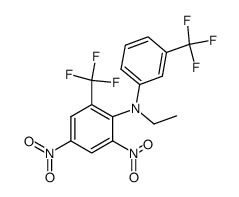 n-ethyl-3-(trifluoromethyl)-2',4'-dinitro-6'-(trifluoromethyl)diphenylamine结构式