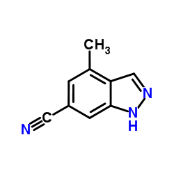 6-氰基-4-甲基(1h)吲唑结构式