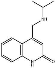 4-(isopropylamino-methyl)-quinolin-2-ol structure