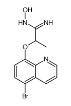 2-(5-bromoquinolin-8-yl)oxy-N'-hydroxypropanimidamide结构式