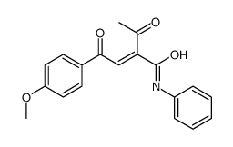 2-acetyl-4-(4-methoxyphenyl)-4-oxo-N-phenylbut-2-enamide Structure