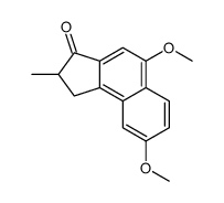 5,8-dimethoxy-2-methyl-1,2-dihydrocyclopenta[a]naphthalen-3-one结构式