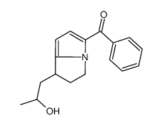 [7-(2-hydroxypropyl)-6,7-dihydro-5H-pyrrolizin-3-yl]-phenylmethanone Structure