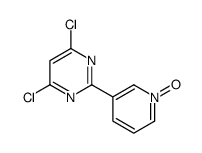 4,6-dichloro-2-(1-oxidopyridin-1-ium-3-yl)pyrimidine Structure