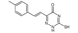 6-β-p-tolylvinyl-3-mercapto-5-oxo-2,5-dihydro-1,2,4-triazine Structure
