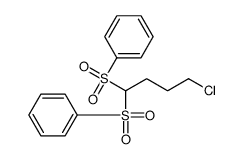 [1-(benzenesulfonyl)-4-chlorobutyl]sulfonylbenzene结构式