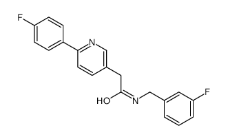N-[(3-fluorophenyl)methyl]-2-[6-(4-fluorophenyl)pyridin-3-yl]acetamide Structure