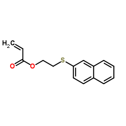 2-(2-Naphthylsulfanyl)ethyl acrylate Structure