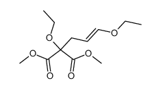 methyl 2-carbomethoxy-2,5-diethoxy-(E)-4-pentenoate Structure