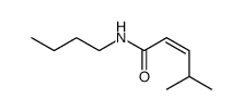 (Z)-4-Methyl-pent-2-enoic acid butylamide Structure