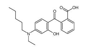 o-[4-(N-Ethylpentylamino)-2-hydroxybenzoyl]benzoic acid结构式