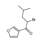 2-bromo-1-(furan-3-yl)-4-methylpentan-1-one结构式