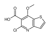 5-chloro-7-methoxythieno(3,2-b)pyridine-6-carboxylic acid结构式