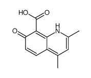 8-Quinolinecarboxylicacid,7-hydroxy-2,4-dimethyl-(7CI) Structure