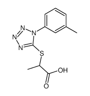 2-[1-(3-methylphenyl)tetrazol-5-yl]sulfanylpropanoic acid picture