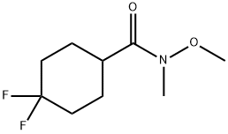 4,4-difluoro-n-methoxy-n-methylcyclohexanecarboxamide结构式