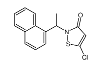 5-chloro-2-(1-naphthalen-1-ylethyl)-1,2-thiazol-3-one结构式