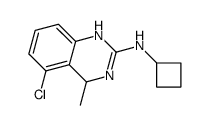 5-chloro-N-cyclobutyl-4-methyl-1,4-dihydroquinazolin-2-amine结构式