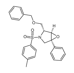 4-benzyloxymethyl-3-(4-methylphenylsulfonyl)-1-phenyl-6-oxa-3-aza-bicyclo[3.1.0]hexane Structure