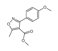 3-(4-methoxy-phenyl)-5-methyl-isoxazole-4-carboxylic acid methyl ester Structure