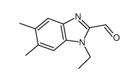 1-Ethyl-5,6-dimethyl-1H-benzoimidazole-2-carbaldehyde结构式