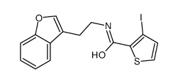 N-[2-(1-benzofuran-3-yl)ethyl]-3-iodothiophene-2-carboxamide Structure