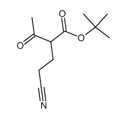 2-(2-Cyan-ethyl)-acetessigsaeure-tert.-butylester结构式