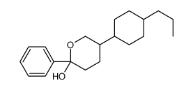 2-phenyl-5-(4-propylcyclohexyl)oxan-2-ol Structure