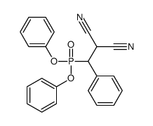 2-[diphenoxyphosphoryl(phenyl)methyl]propanedinitrile结构式