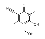 1,2-dihydro-1,4-dimethyl-6-hydroxy-5-hydroxymethyl-2-oxopyridine-3-carbonitrile Structure