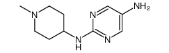 N2-(1-methylpiperidin-4-yl)pyrimidine-2,5-diamine结构式