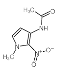 Acetamide,N-(1-methyl-2-nitro-1H-pyrrol-3-yl)-结构式