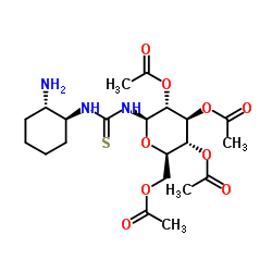 N-[(1S,2S)-2-氨基环己基]-N'-(2,3,4,6-四-氧-乙酰基-β-D-吡喃葡萄糖基)硫脲图片