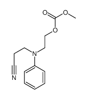 2-[(2-cyanoethyl)anilino]ethyl methyl carbonate Structure