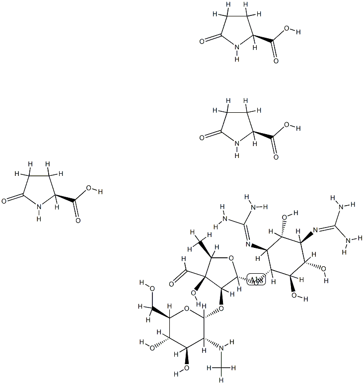 5-oxo-L-proline, compound with streptomycin (3:1) structure