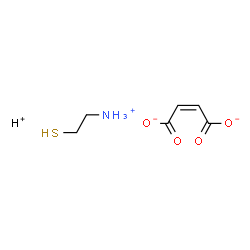 (2-mercaptoethyl)ammonium hydrogen maleate结构式