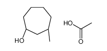 acetic acid,(1S,3S)-3-methylcycloheptan-1-ol结构式