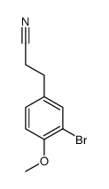 3-(3-bromo-4-methoxyphenyl)propanenitrile structure