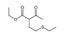 ethyl 2-(2-ethylsulfanylethyl)-3-oxobutanoate结构式