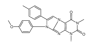 6-(4-methoxyphenyl)-2,4-dimethyl-7-(4-methylphenyl)purino[7,8-a]imidazole-1,3-dione结构式