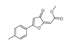methyl 2-[5-(4-methylphenyl)-3-oxofuran-2-ylidene]acetate结构式