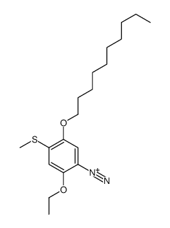 5-decoxy-2-ethoxy-4-methylsulfanylbenzenediazonium Structure